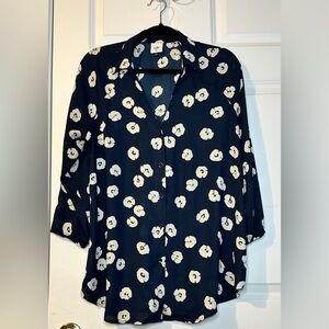 CAbi Blouse Women's Go To Button-Up Floral Top #5705